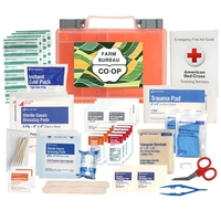 First aid kit. Tough plastic case that holds 118 essential items... from ASI...