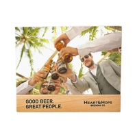 Natural beechwood frame with clear magnetic acrylic panel, perfect for...