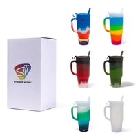 The Humbler Gift Set from Silipint: A 32 oz silicone straw... from ASI 87306...