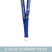 1/2" Woven Lanyard - "Platinum" Weave
