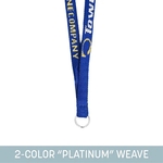 1/2" Woven Lanyard - "Platinum" Weave