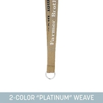 3/4" Woven Lanyard - "Platinum" Weave