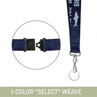 Upgrade promotions with USA-made 1" wide polypropylene lanyard, customizable...
