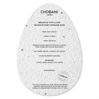 Seed Paper Shape Card, Egg... from ASI 40646 Bloomin Promotions / Bloomin'...