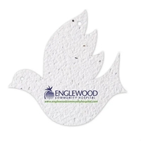 Seed Paper Shape Card, Dove.... from ASI 40646 Bloomin Promotions / Bloomin'...