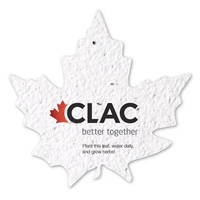 Seed Paper Shape Card, Maple Leaf... from ASI 40646 Bloomin Promotions /...