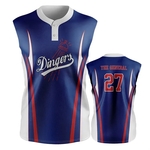 Baseball Jersey, 2 Button Sleeveless