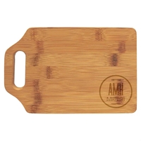 9" x 6" x 3/8" bamboo wood cutting board with cutout... from ASI 74601 Calico