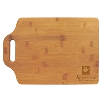 9" x 13" x 1/2" bamboo wood cutting board with cutout... from ASI 74601 Calico