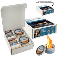 This portable campfire with custom box is reusable w/ 3-5 hours... from ASI...