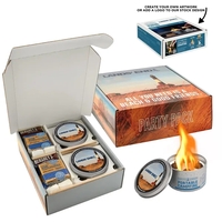 This portable campfire with custom box is reusable w/ 3-5 hours... from ASI...