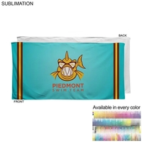 Swim Towel in Velour Cotton Blend, 24x48, Sublimated