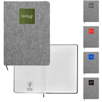 Heathered Recycled Notebook with Metal Accent