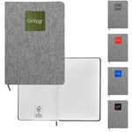 Heathered Recycled Notebook with Metal Accent