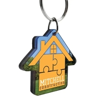 Customizable key chain made of acrylic with a 1" split ring.... from ASI...