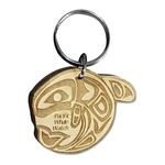 Custom Laser Etched Birch Keychain