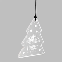 Laser-etched clear acrylic ornament.... from ASI 72521 Morris Magnets / Laser...