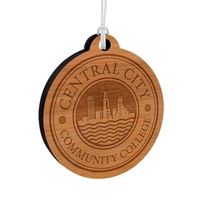 Custom Laser Etched Bamboo Ornaments