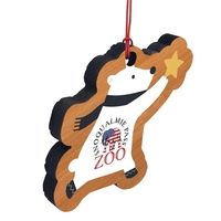 5/8" thick bamboo ornament with UV color printed graphic and decorative......