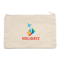 9.5" x 6" canvas pouch with zipper closure.... from ASI 63549 Jornik...
