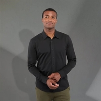 Long sleeve knit shirt for men made of cotton and recycled... from ASI 66887...