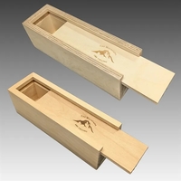 Birch Wood Slide Top Box... from ASI 92531 Unique Custom Products / UCP