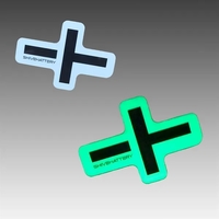 3" x 3" custom cut glow in the dark decal.... from ASI 92531 Unique Custom...