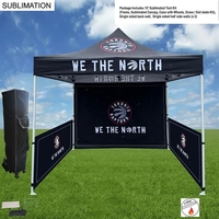 Full Tent Package, 10' Sublimated Tent kit, Single sided backwall and... from...