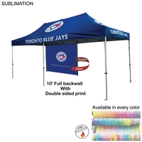 10' Back Wall for 10x20 Tent Kit, Sublimated, Double Sided