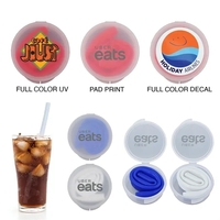 This reusable, silicone straw comes packed in a plastic travel case... from...