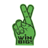 18" Crossed Fingers Foam Mitt