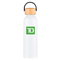 24 oz. eco sports water bottle with bamboo lid and carrying... from ASI 68190...
