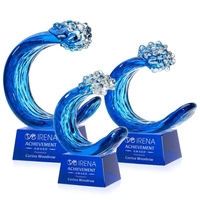 Celebrate achievement with the Oceana Art Glass Award, a breathtaking...