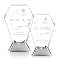 Starfire beautifully shaped award with a complimenting aluminum base.... from...