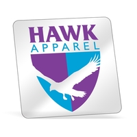 4" x 4" square shaped clear polyester decal with ultra removable... from ASI...