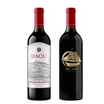 Etched Daou Paso Robles Cabernet Red Wine Bottle