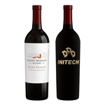 Etched Robert Mondavi Napa Valley Cabernet Red Wine Bottle