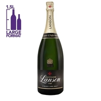 1.5L Etched Lanson Le Black Label Brut Champagne Bottle