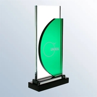 Ascend Green Starfire Glass Award