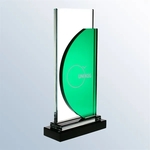 Ascend Green Starfire Glass Award