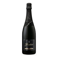 Etched Freixenet Cordon Negro Brut Champagne Bottle