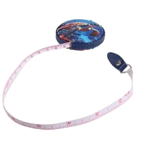 Round Leather Tape Measure Keychain, 60 inches