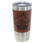20 oz. Vacuum Insulated Football Themed Tumbler - Engraved