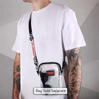 A custom double-sided adjustable .75-inch shoulder bag strap.... from ASI...