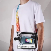 A custom adjustable 1.5-inch shoulder bag strap with full-color, double-sided...