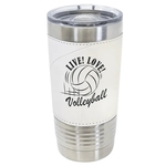 20 oz. Vacuum Insulated Volleyball Themed Tumbler - Engraved