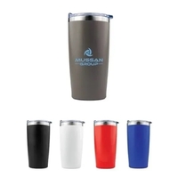 20 Oz. Sip Tek Powder Coated Tumbler with Clear Slide Lid 1C