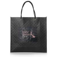 17" x 16.5" x 6.5" cross woven shopping bag with polyester... from ASI 39552...