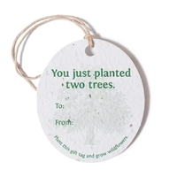 Custom product seed hang tag.... from ASI 40646 Bloomin Promotions / Bloomin'...