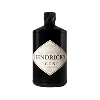 Etched Hendrick's Gin Liquor Bottle